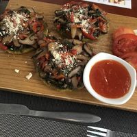 Sweet potato „pizza“  at The Veg - Organic Vego and Tea in Hanoi