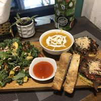 beautiful presentation with sizeable portions  at The Veg - Organic Vego and Tea in Hanoi