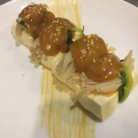 Tofu with peanut butter at The Veg - Organic Vego and Tea in Hanoi