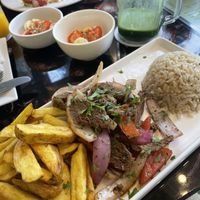 Vegan lomo salteado  at AMMA PERU in Miraflores