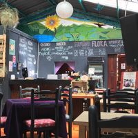 the restaurant  at Flora in Quito