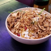 Thai rice bowl with teriyaki tofu at beets&roots in Berlin