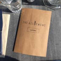 Lunch menu  at The Allotment in Dover