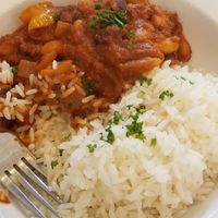3 bean chili with rice at The Allotment in Dover