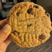 Perfect peanut butter chocolate chip cookie at J Selby's in St Paul