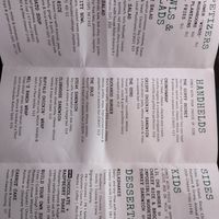 Menu at J Selby's in St Paul