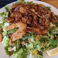 Cesar salad with added chicken and bacon (huge!) at J Selby's in St Paul