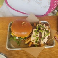 Dirty Double + side of animal fries at J Selby's in St Paul