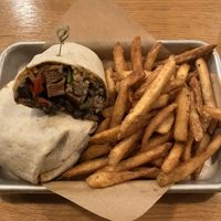 Cheesy Steak Burrito (from the Specials menu) at J Selby's in St Paul