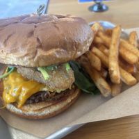 Back again….breakfast burger and fries.  at J Selby's in St Paul