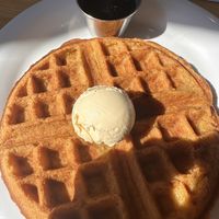 Waffle. This waffle is good but always makes my stomach hurt 🤷  at J Selby's in St Paul