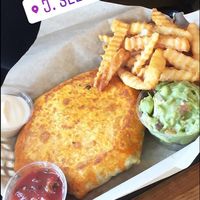 Their take on the crunch wrap = supremely tasty   at J Selby's in St Paul