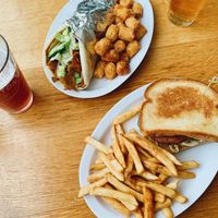 The Gyro & Nashville Hot Chickin Sandwich at J Selby's in St Paul