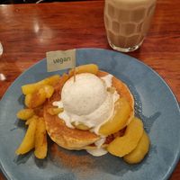 Apple Bavarian and Swiss malt choc-peppermint at The Pancake Parlour - Melbourne Central in Melbourne