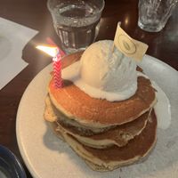 classic v/low gluten stack  at The Pancake Parlour - Melbourne Central in Melbourne