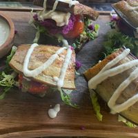 Eggplant sandwich. Not so tasty   at Herb Library  in Ubud