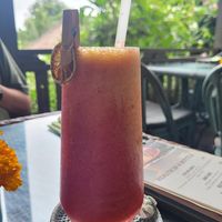 Strawberry Blondie - good (more turmeric Taste, not much Strawberry..) at Herb Library  in Ubud