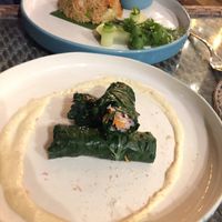 Vegan kale rolls with vegan dressing  at Herb Library  in Ubud