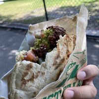 Tasteless falafels that I can only describe as tasting like store bought and then put in deep fryer for all of 10 seconds   at Just Falafs in Fitzroy North