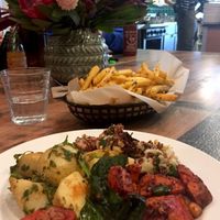 Mixed salad plate  at Just Falafs in Fitzroy North