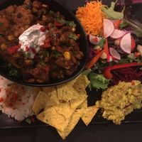 Chilli sin carne at La Esterella in Lagos