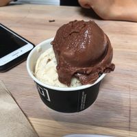 Chocolate and peanut butter the best combo! at Pure Cold Press in Brookline