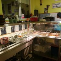 Buffet area at Africa Daily in Lund