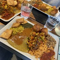 Mixed plate  at Africa Daily in Lund