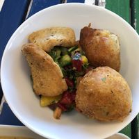snacks and salad  at Africa Daily in Lund