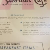 The Tofu scramble is our favorite and more than enough food(: at Sabrina's Cafe in Collingswood