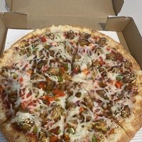 Potato pizza  at Soly's Pizza in Vancouver