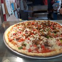 Roasted potato pizza at Soly's Pizza in Vancouver