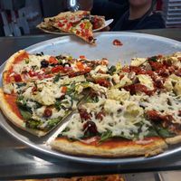 Back when it was East Van Pizza: Sundried tomato and artichoke... my favourite! There's also another kind I'm not too familiar with. at Soly's Pizza in Vancouver