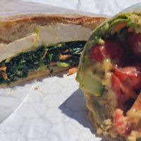 Falafel wrap and Ba Mihn sandwich at Healthy Habit  in Hilton Head Island