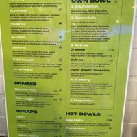 Menu side 2  at Healthy Habit  in Hilton Head Island