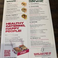 Last menu page  at Healthy Habit  in Hilton Head Island