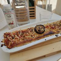 Vegan Greek crepe (with 2 different vegetal cheeses).  at Pizzeria Serino in Hendaye