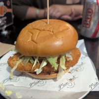 Vegan schnitzel at Main Street Burger Bar in Byron Bay