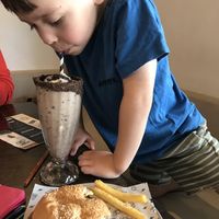 Vegan Oreo milkshake  at Main Street Burger Bar in Byron Bay