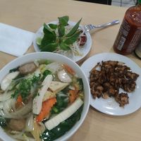 Excellent pho and mock chicken. at Happy Veggie in Redondo Beach