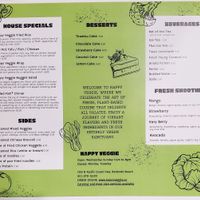 October 2024 Menu 1/2 at Happy Veggie in Redondo Beach