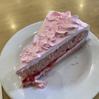 The best strawberry cake  at Happy Veggie in Redondo Beach