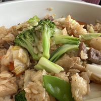 Fried rice was delicious   at Happy Veggie in Redondo Beach