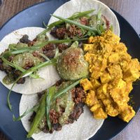 Vegan Huevos Rancheros  at Wild Root Cafe in Boise