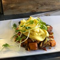 Vegan eggs at Wild Root Cafe in Boise