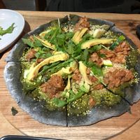 charcoal pizza at Dejavu in Northbridge