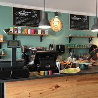 Inside  at Aloha Cafe in Lisbon