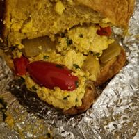 Tofu toast at Vegano SP in Sao Paulo