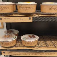 Two warm dish options of the day at Vegano SP in Sao Paulo