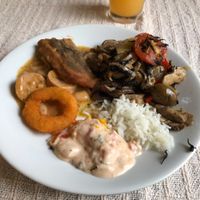 Delicious vegan food at Rancho dos Gnomos in Joanopolis